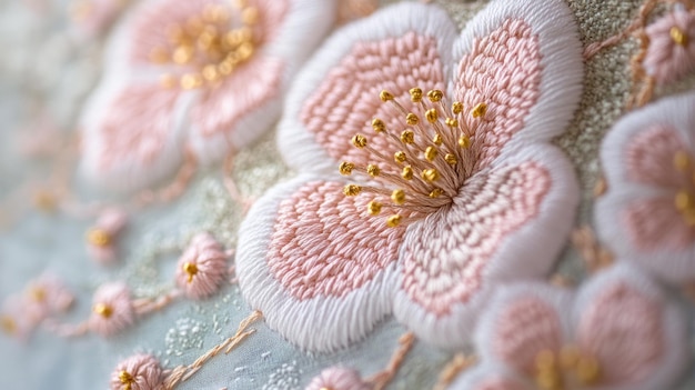 haft krzyżykowy na tkaninie